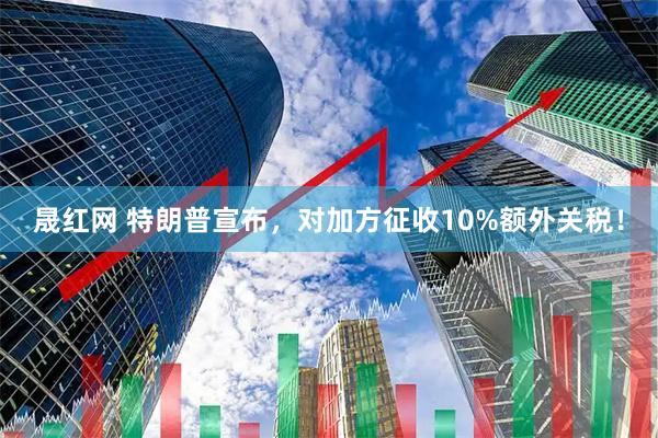 晟红网 特朗普宣布，对加方征收10%额外关税！